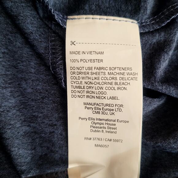 Callaway Navy Opti Dri Moisture Wicking UV Protection Sleeveless Polo Sz L NWT - Picture 4 of 8